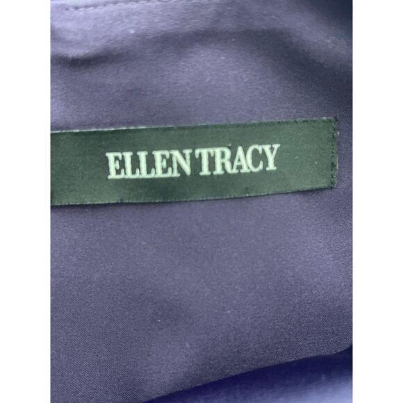 Ellen Tracy Purple Sleeveless Asymmetrical Neckline Dress Size 6 - Picture 13 of 13